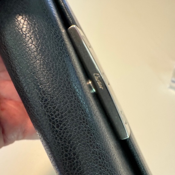 CARTIER LOVE COLLECTION LONG WALLET BLACK LEATHER AUTHENTIC - Picture 5 of 11